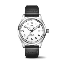 IWC 파일럿 워치 마크XX 40 화이트 가죽스트랩