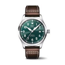 IWC 파일럿 워치 마크XX 40 그린 가죽스트랩